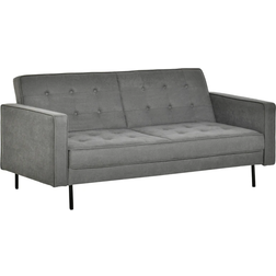 Homcom Eucalyptus Wood Gray Soffa 187cm 3-sits
