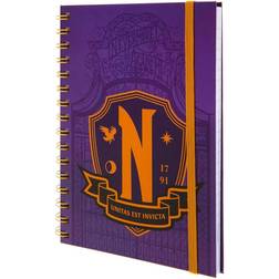 Wednesday Nevermore Shield Notebook A5