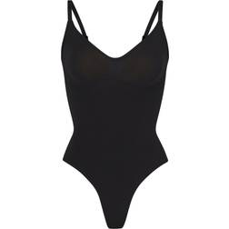 SKIMS Seamless Sculpt Thong Bodysuit - Black