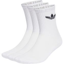 Adidas Originals Trefoil Cushion Crew Socks 3-pack - White