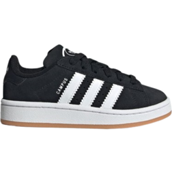 adidas Kid's Campus 00S Elastic Lace - Core Black/Cloud White/Gum