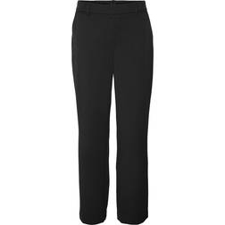 Vero Moda Maya Mid Waist Trousers - Black