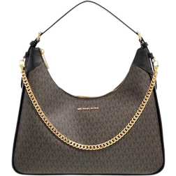 Michael Kors Wilma Large Hobo Shoulder Bag - Brown/Black