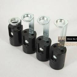 Bakelite Black Lampdel 4st