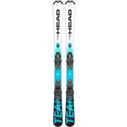 Head Supershape Team Easy Skis + SX4.5 GW CA Binders - White/Speed Blue