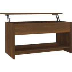 vidaXL Engineered Wood Brown Oak Table Basse 50x102cm