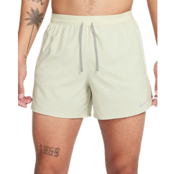 Nike Men's Stride Dri-FIT 5" Brief Lined Running Shorts - Olive Aura/Dark Stucco