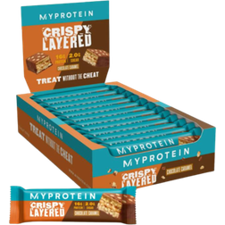 Myprotein Crispy Layered Chocolate Caramel Protein Bars 12 st