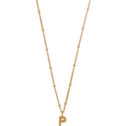 Orelia Satellite Initial Necklace - Gold