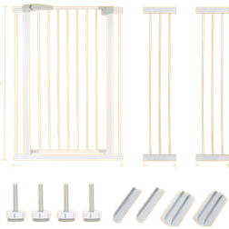 Bafeicao Extra Tall Walk Thru Baby Gate