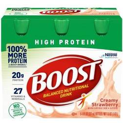 Nestlé High Protein Boost Balanced Nutritional Drink Creamy Strawberry