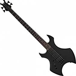 Gear4music Harlem X Left Handed Bass Guitar by Gear4music, Black