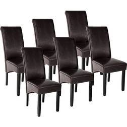 tectake Luxury Brown Køkkenstol 106cm 6stk