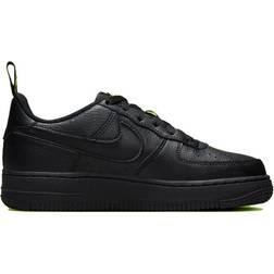 Nike Air Force 1 Low GS - Black/Black/Volt