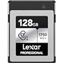 LEXAR Professional SILVER Series 128GB CFexpress Card, Type B CFe Card up to 1750MB/s Read, CF Card Adopt PCIe Gen3x2, CF Memory Card Compatible with DSLR, Backward with XQD Camera LCXEXSL128G-RNENG