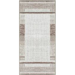 KM Carpets Trendy Vit, Brun, Beige 80x250cm