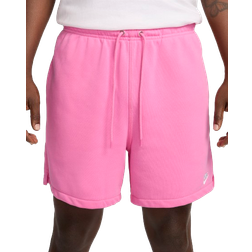 Nike Men's Club French Terry Flow Shorts - Playful Pink/White