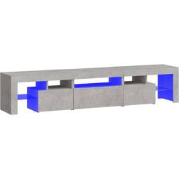 vidaXL 3152813 Concrete Grey TV Bench 200x40cm