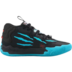 Puma Youth X MELO MB.03 Blue Hive - Black/Bright Aqua