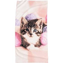 Borganäs Katt Badlakan Rosa (150x75cm)