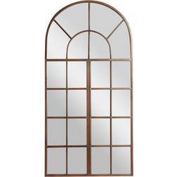 Deco 79 Window Brown Wall Mirror 24x48"