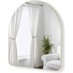 Umbra Hubba Arched Brass Wall Mirror 34.2x36.2"