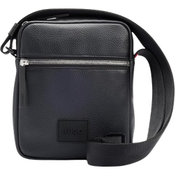 HUGO BOSS Ethon 2.0H Rubberised Logo Patch Reporter Bag - Black