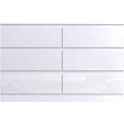 Fwstyle Stora White Gloss Chest of Drawer 120x77cm