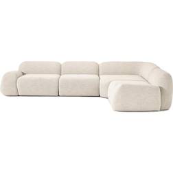 Westwing Collection Wolke Curly Hellbeige Sofa 349cm 4 personers