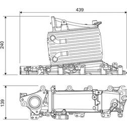 Valeo Intercooler 818683 Aluminium EGR-ventil