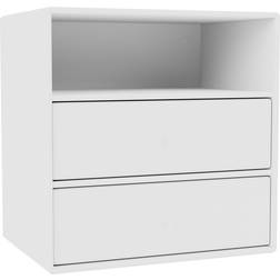 Montana Furniture Mini 1006 New White Bedside Table 25x35cm