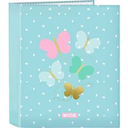 Moos Butterflies 35mm Wide Spine 4 Rings Folder