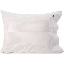 Lexington Icons Pin Point Funda de almohada Blanco, Beige (60x50cm)