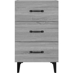 vidaXL 817325 Grey Sonoma Bedside Table 40x40cm