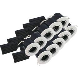 Nordtronic Fast Install ECO Mat Hvid Spotlight 10stk