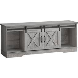 Monarch Stand Grey TV Bench 59x23.5"