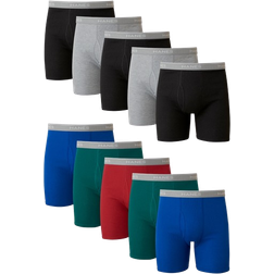 Hanes Men's Cotton Boxer Brief 10-pack - Assorted