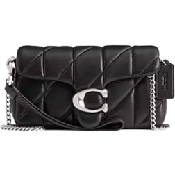 Coach Tabby Bag with Hand Strap and Cushion Quilting - Silver/Black