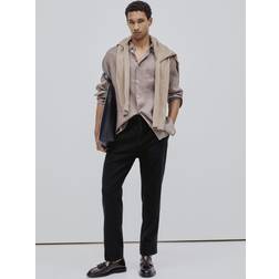 H&M Byxa I Linmix Regular Fit - Svart