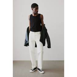 H&M Slim Fit Ribbed Vest Top - Black