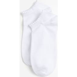 H&M Dame Hvit 5-pack ankelsokker 36/38