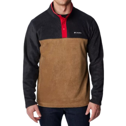 Columbia Men's Steens Mountain Half Snap Fleece - Delta/Black/Mountain Red