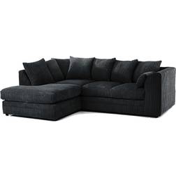 Furnishings For Less UK Black, Left Hand Sofa