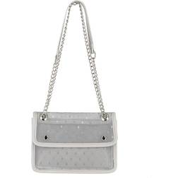 Mymo Shoulder Strap Bag - Silver/Grey