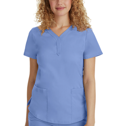 Healing Hands Women's Jane Y-Neck Solid Scrub Top