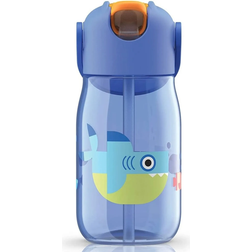 Zoku Kids Flip Straw Bottle 400ml Sharks