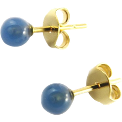 Les Trésors de Lily Mineralia Earrings - Gold/Agate