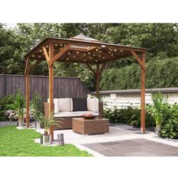 Dunster House Wooden Gazebo Erin 2.5m 2.5m Garden Shelter Hot Tub Pavilion