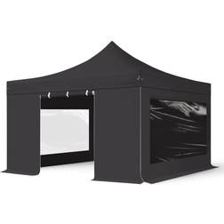 Toolport Snabbtält Professional Aluminium 4x4 m Svart