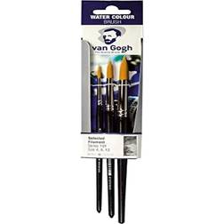 Van Gogh Golden Synthetic Watercolor Brushes Set of 3